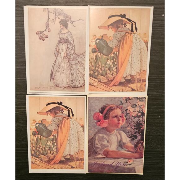 Vintage 1990s Laughing Elephant Greeting Cards Lot of 4 Unused (Gg105) - Picture 2 of 5